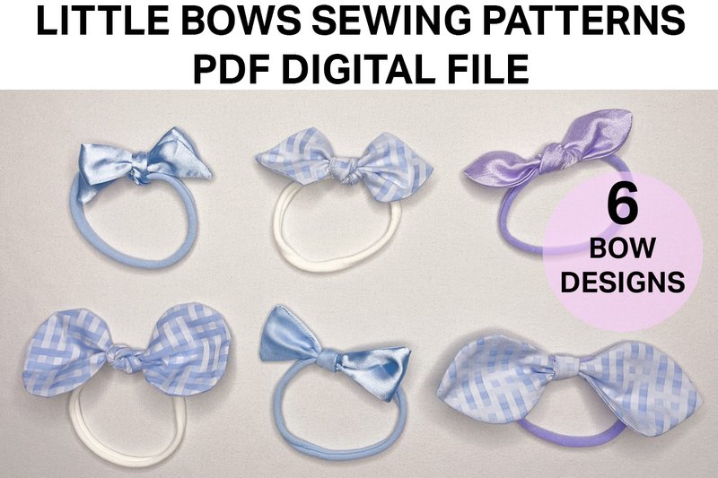 Beautiful Little Bows Sewing Patterns (by Hey Vivi Designs)