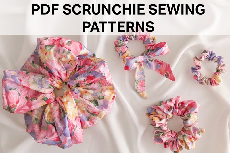 Beautiful Scrunchie Sewing Patterns (by Hey Vivi Designs)