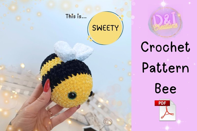 Bee Crochet Pattern Amigurumi Pdf Easy (by diamigurumicreations)