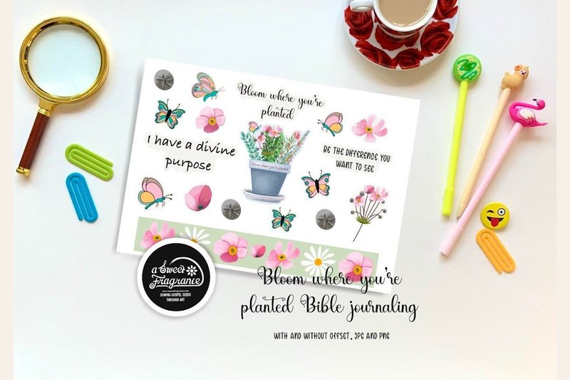 Bible Journaling/Christian Art/encourage (by A Sweet Fragrance)