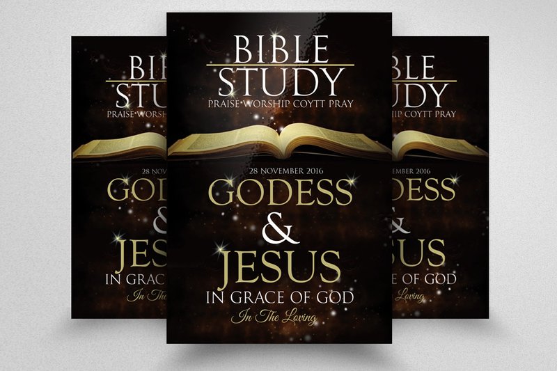 Bible Study Church Flyer (by Leza Sam)