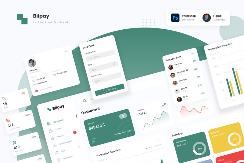 Bilpay - Invoicing Admin Dashboard (by peterdraw)