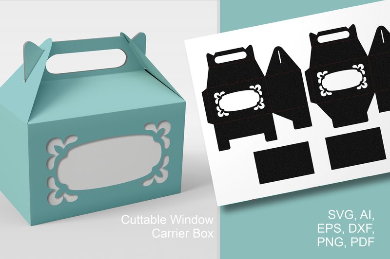 Bloom Corners Frame Gable Box Template (by print.cut.hang)