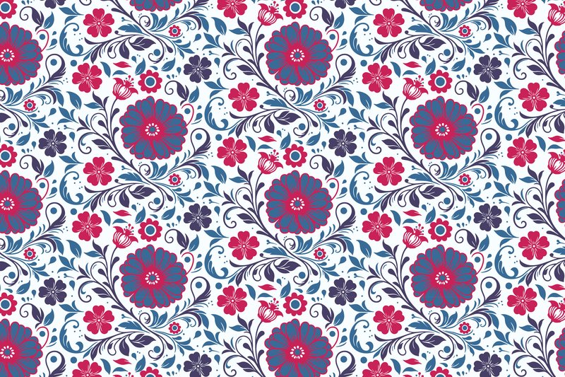 Boho Flower Pattern for Textiles (by grapheezy329)