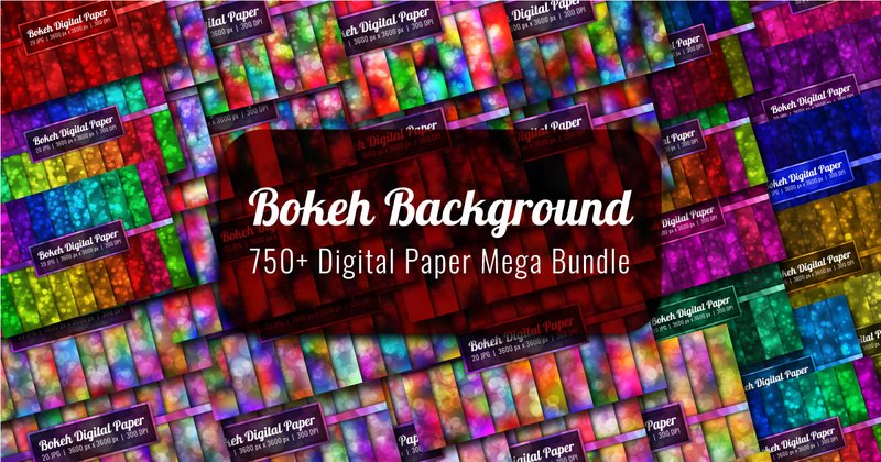 Bokeh Backgrounds Mega Bundle (by Craphist)