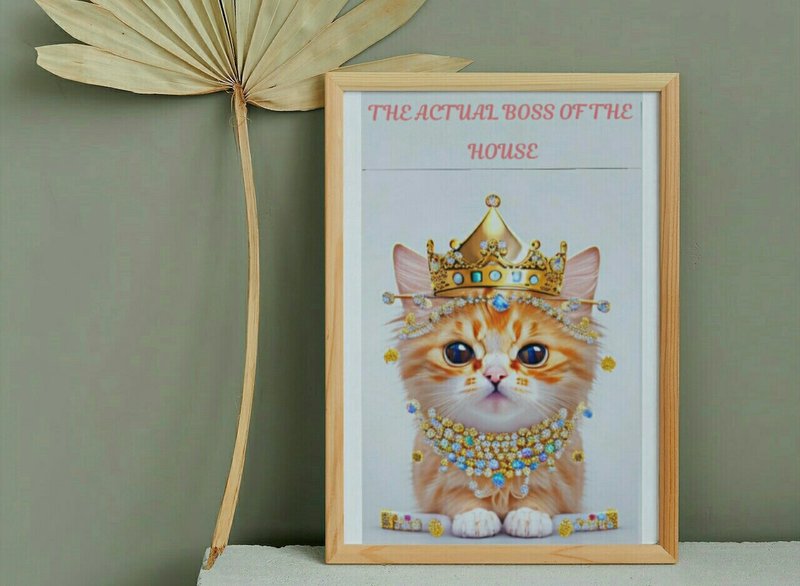 Boss Cat Printable Wall Art (by Luxurious Designs)