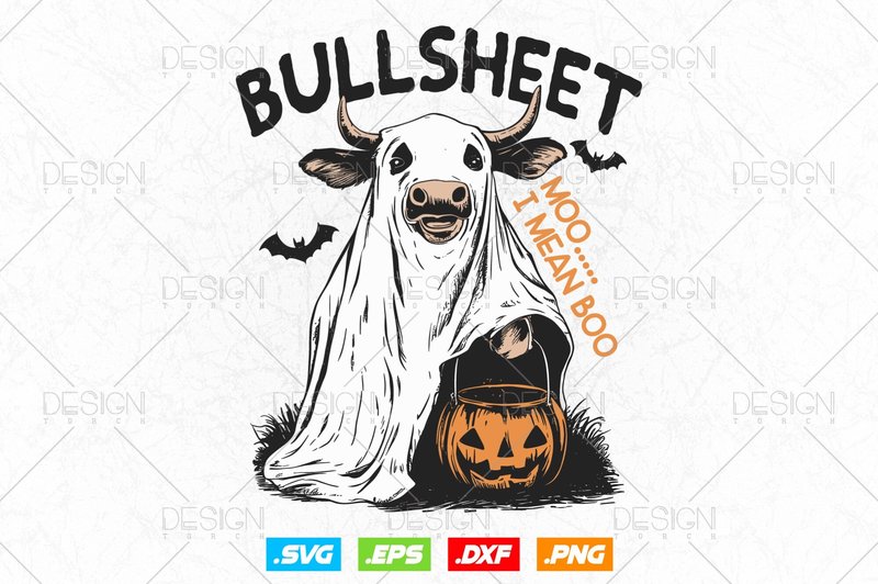 Bullsheet Funny Country Halloween Svg (by Designtorch)