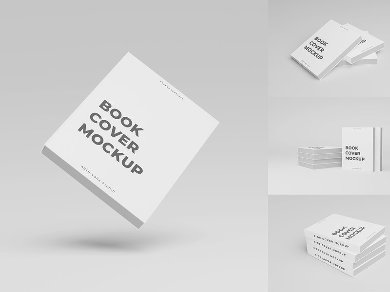 Bundle Cover Book Mockups (by artnivora.std)