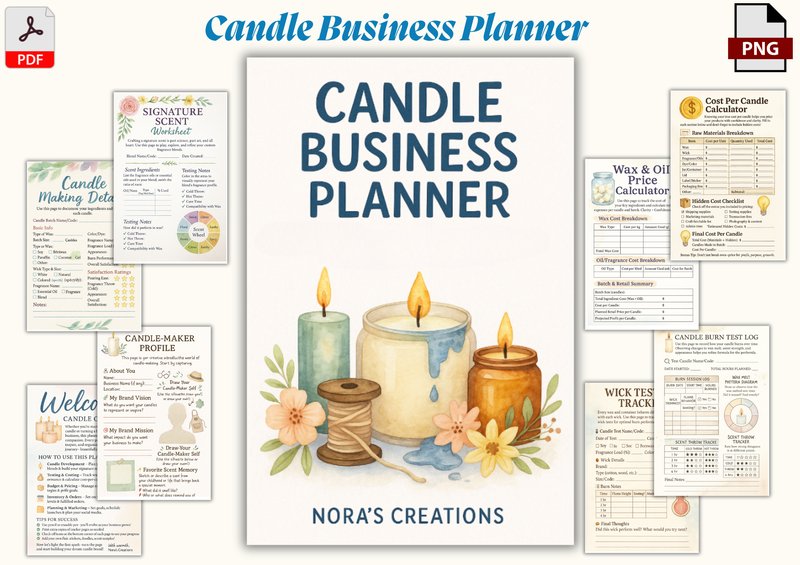 Candle Biz Masterplan Planner (by Nora as)