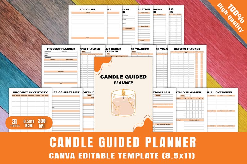 Candle Guided Planner (by LR ART)