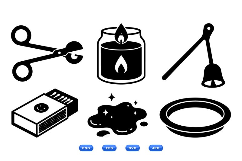 Candle Making Icon Clipart (by DesignVectx)