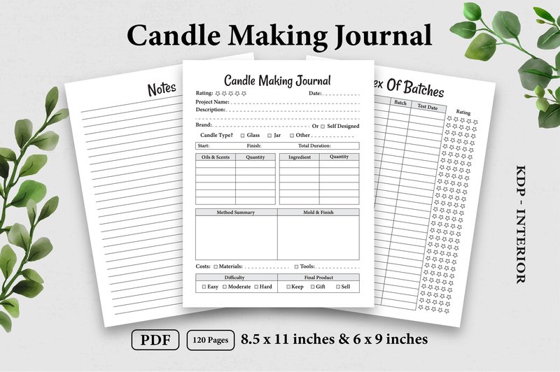 Candle Making Journal - (by KDP Mega Store)
