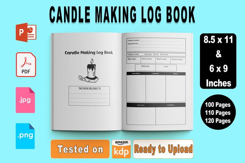 Candle Making Log Book KDP Interior (by lamalam.imade)