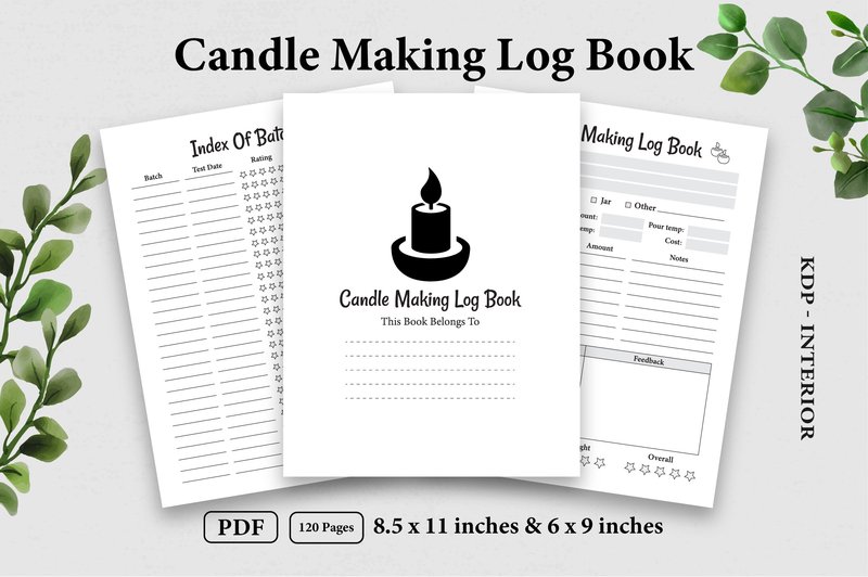 Candle Making Log Book (by KDP Mega Store)