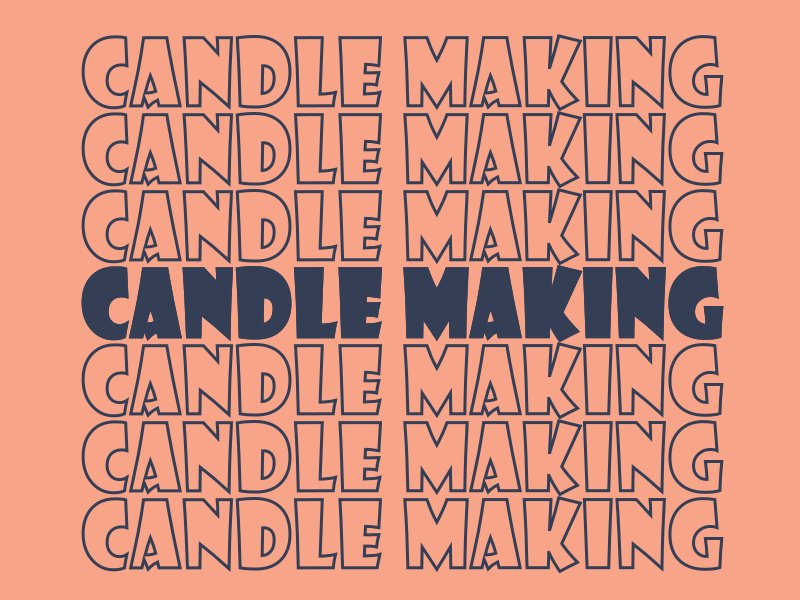 Candle Making Svg Cut File (by DreamDraft Co.)