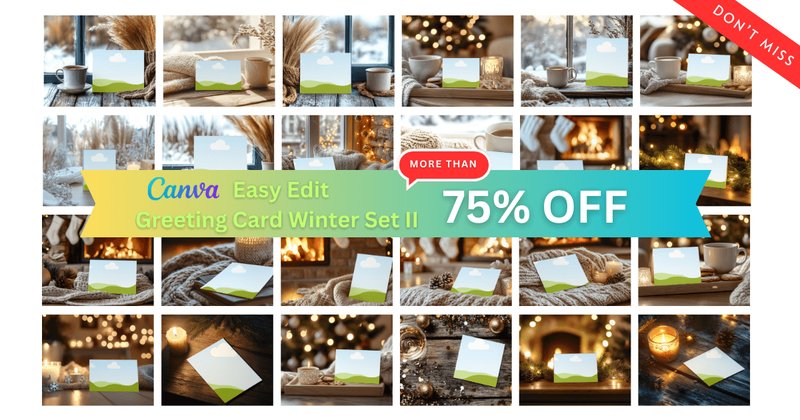 Canva Greeting Card Winter Bundle 2 (by stylity)