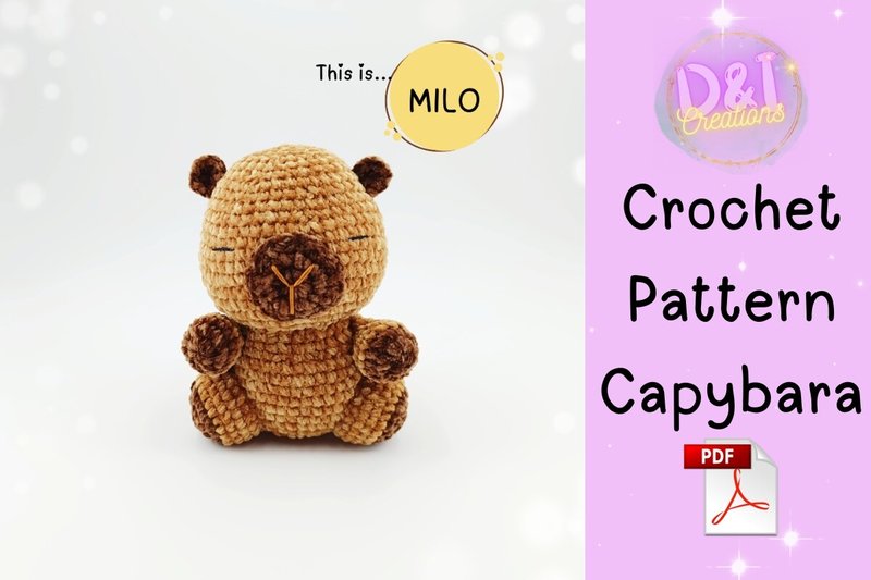 Capybara Crochet Pattern Amigurumi Pdf (by diamigurumicreations)