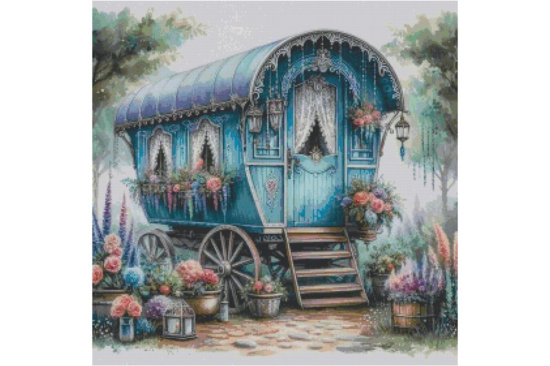 Caravan Counted Cross Stitch Patterns (by crossstitchpatterns)