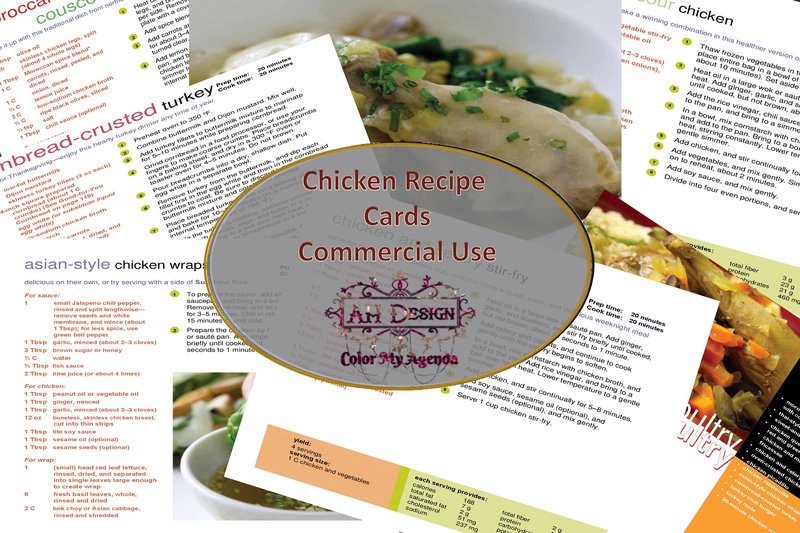 Chick Recipe Card Set (by AHDesign)