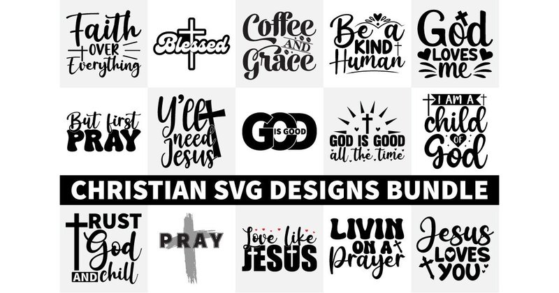 Christian SVG Designs Bundle (by Crafts House)