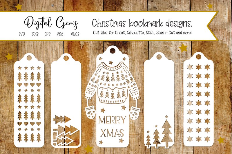 Christmas Bookmark Designs (by Digital Gems)