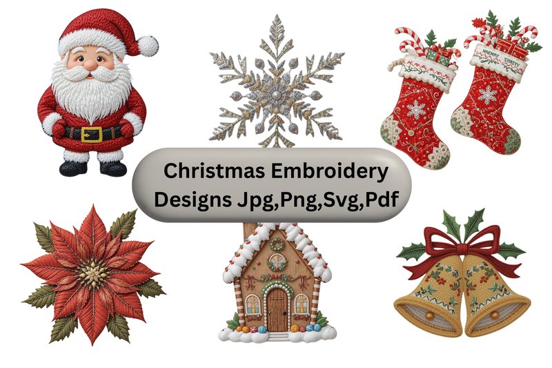 Christmas Embroidery Designs (by Digital Palace)
