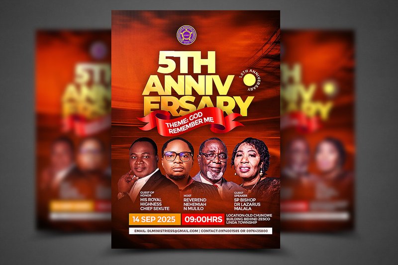 Church Anniversary Flyer Template (by churchflyertemplates)