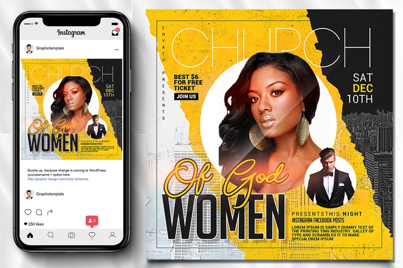 Church Flyer Templates (by Leza Sam)
