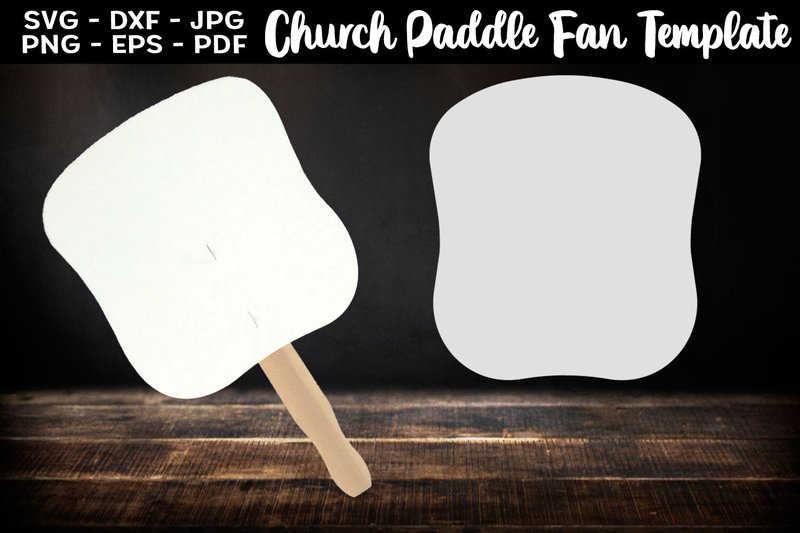 Church Paddle Fan Template Sublimation (by Aleksa Popovic)