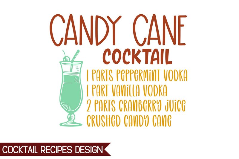 Cocktail Recipes T Shirt Design (by crative8112)