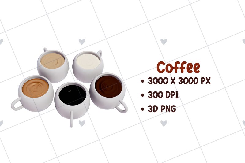 Coffee Shop 3D PNG Clipart (by Eyestudio)