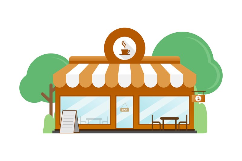 Coffee Shop Flat Design (by Pathmo.Lab)