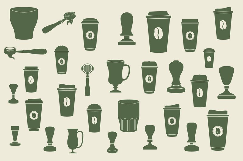 Coffee Silhouette Vector Set (by Alit Design)