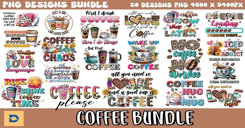 Coffee Sublimation Bundle (by DaFlowerChild)