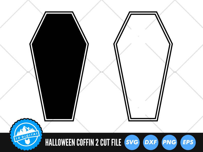 Coffin Casket SVG Files | Halloween SVG (by lddigital)