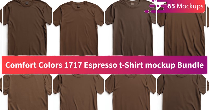 Comfort Colors 1717 Espresso Mockup Bundle (by MockupMatrixStore)