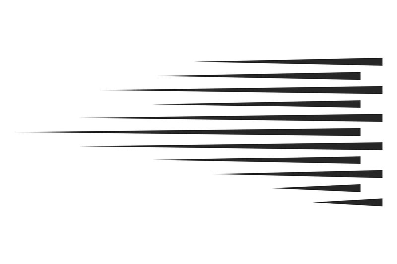 Comic Speed Lines. Motion Burst Black El (by ladadikart)