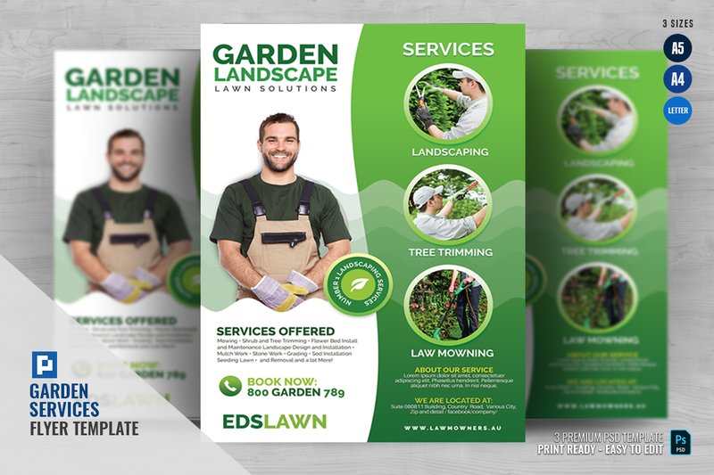 Commercial Landscaping and Garden Care (by PSDPixel)