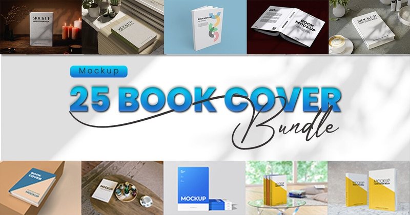 Cover Book Mockups Bundle (by Seinstudio)