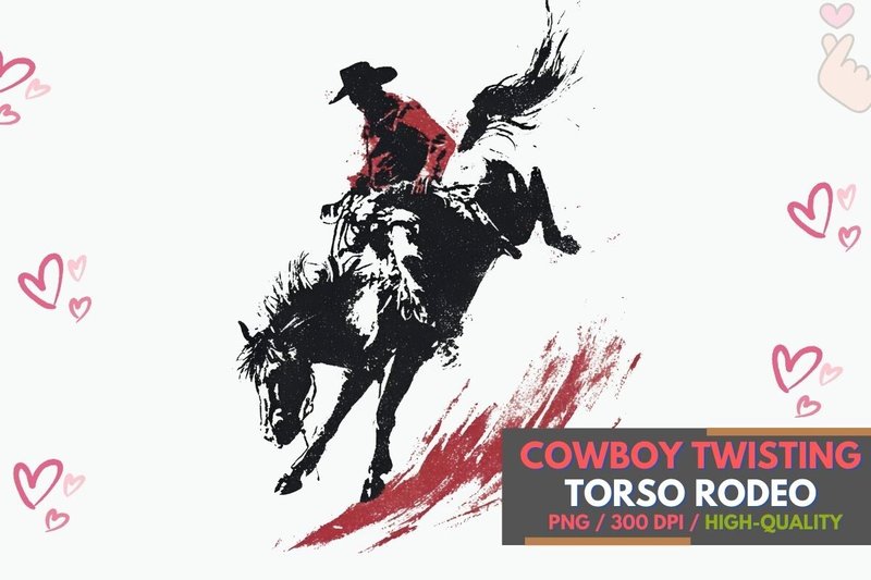 Cowboy Twisting Torso Rodeo Motion (by Murmeo Designs)