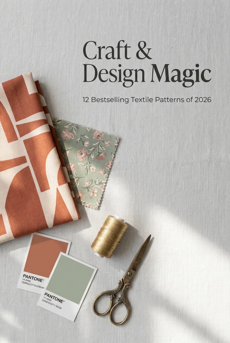 Craft & Design Magic: 12 Bestselling Textile Patterns of 2026 ...