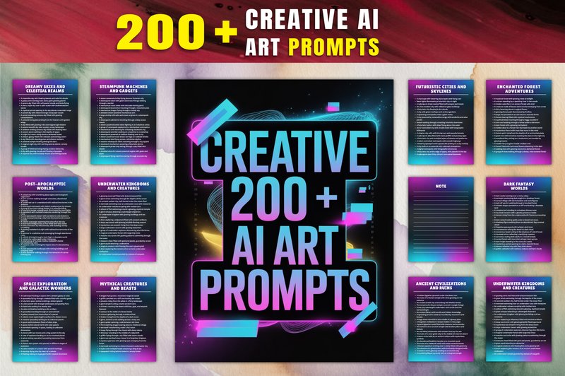 Creative 200 AI Art Prompts (by Creative Space)