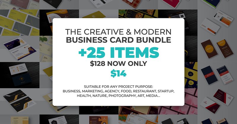 Creative & Modern Business Cards Bundle (by bourjart)