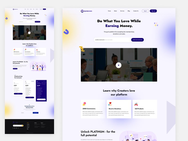 Creatorcrowd - Software Startup Figma (by artgalaxy)