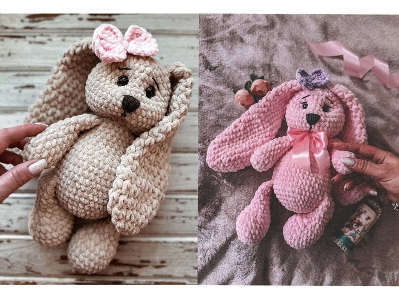Crochet Pattern Softy Bunny Toy PDF (by A.more.nushka)