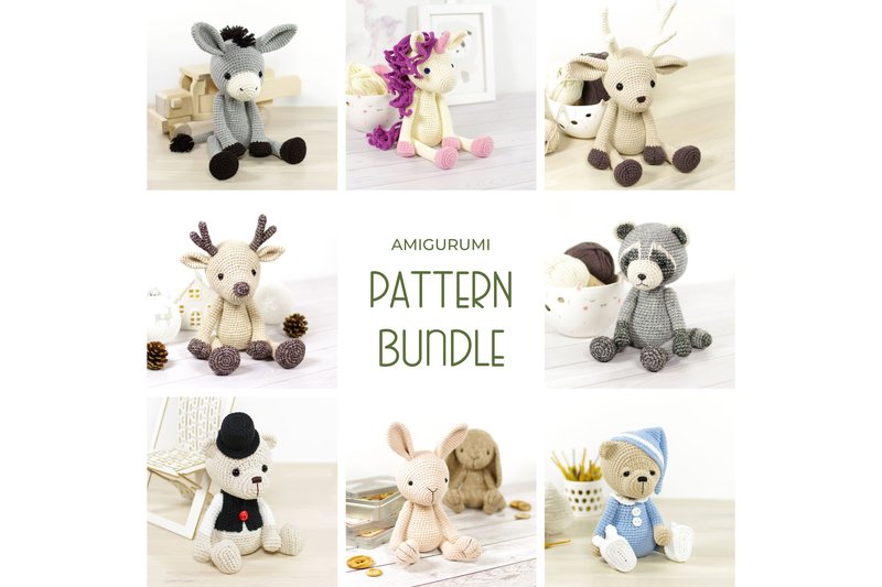 Crochet Stuffed Animal Bundle (by kristitullus)