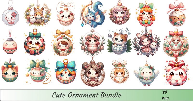 Cute Ornament Bundle (by Graphics XT)
