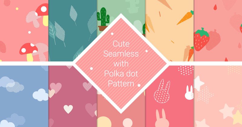 Cute Polka Dot Pattern Bundle (by Piscine26)