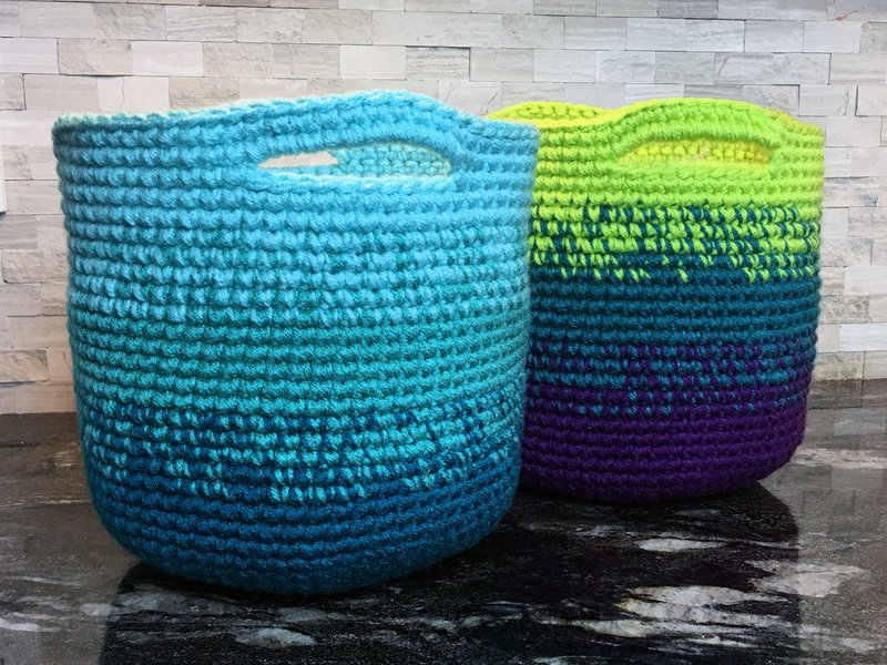 Cutie Utility Basket Crochet Pattern (by Knit and Crochet Ever After)