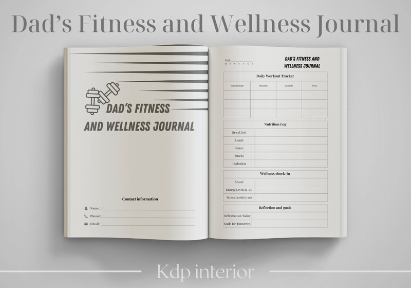 Dad’s Fitness and Wellness Journal - Kdp (by Jane Minner)
